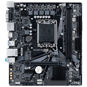 Gigabyte H610M S2H V2 Intel 1700 Socket Motherboard, Micro-ATX, 2x DDR5 Slots, 1x M.2 Socket, GbE LAN, 1x D-Sub / 2x DisplayPorts / 1x HDMI Port