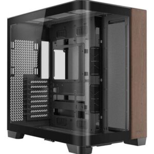Antec Constellation C8 Full TowerGaming Case, 1 x USB Type-C / 2 x USB 3.0, Curved Tempered Glass Front and Side Window Panel, Walnut Wood Rish Side, Dual Chanber Design, 0 x Pre-Installed Fans, E-ATX(280mm), ATX, M-ATX, ITX Compatible