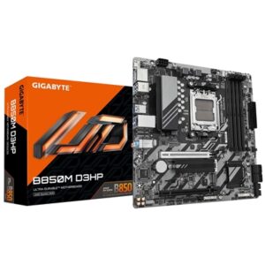 Gigabyte B850M D3HP AMD AM5 Socket Motherboard, Micro-ATX, 4x DDR5 Slots, 2x M.2 Sockets, GbE LAN, 2x DisplayPorts / 1x HDMI Port